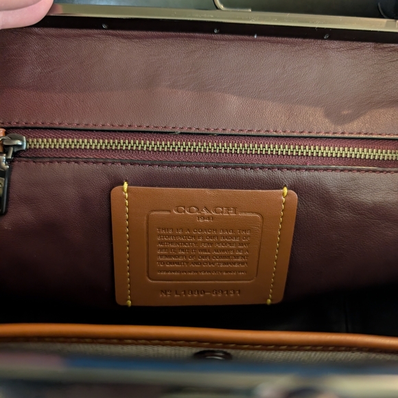 Coach Kisslock closure, frame, handbag, patchwork - Picture 6 of 9